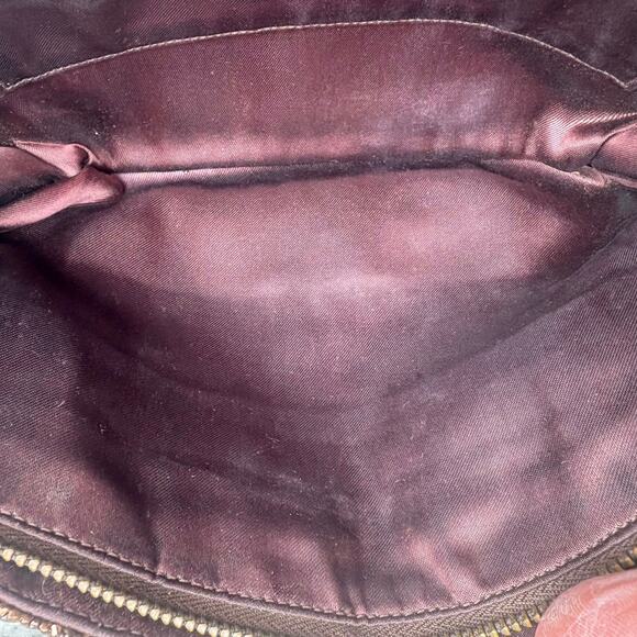 VTG Bag By Josef Beaded Clutch Purse Bronze Metallic Zip Top Evening Glam Disco - Picture 9 of 12